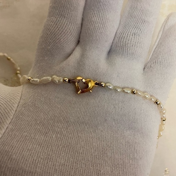 GENUINE fresh water pearl necklace with ghw - Picture 2 of 7